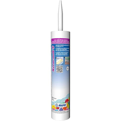 Mapei Keracaulk S Premium, Paintable, Sanded, Siliconized Acrylic Caulk, Expertly Formulated to Match Grout Colors, 10 oz., 5004 Bahama Beige- Sanded