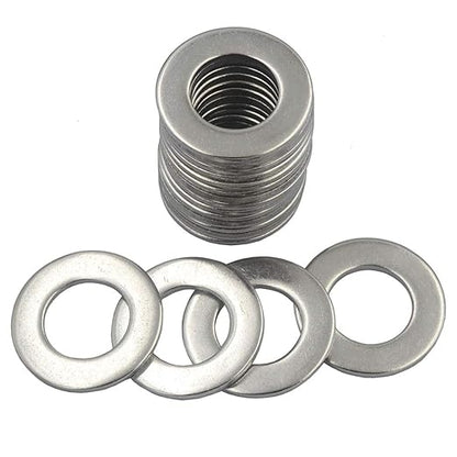 DGOL 18 pcs 34 inch 304 Stainless Steel SAE Flat Washer, 34 inch x 1-1532 inch Washers Assortment Kit