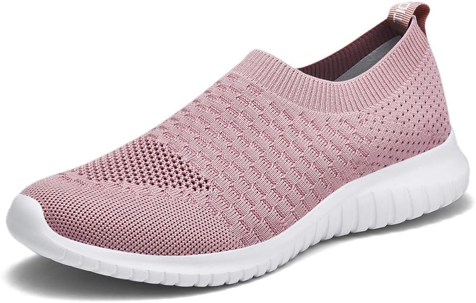 Women's Athletic Walking Shoes Slip On Casual Mesh-Comfortable Tennis Workout Sneakers