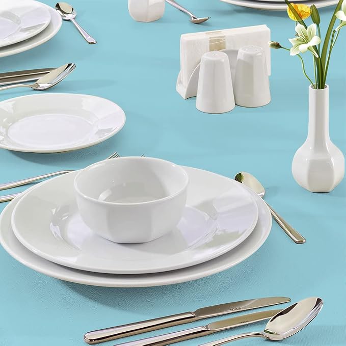 Disposable Teal Table Cloth - Rectangle Table Cover, Plastic, Perfect for Parties, Weddings - 6 Foot
