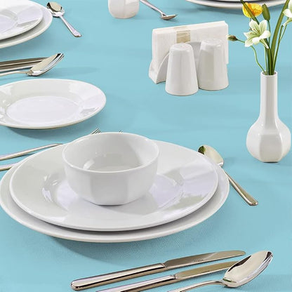 Disposable Teal Table Cloth - Rectangle Table Cover, Plastic, Perfect for Parties, Weddings - 6 Foot