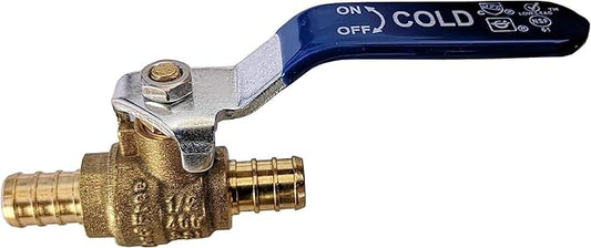 2 Pieces 12" Pex Ball Valve Hot and Cold, 24-2-122X