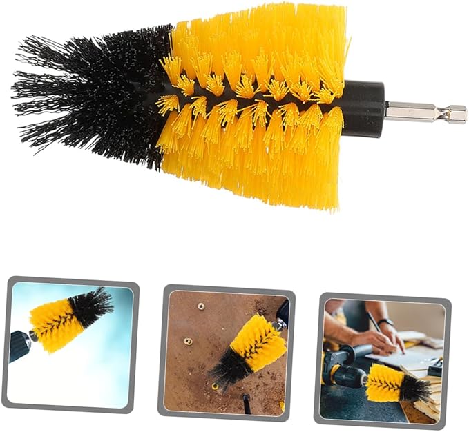 Drill Scrub Brush Attachment Shaped Cleaning Head for Comprehensive Bathroom Kitchen and Grout Cleaning Precision Design for Hard to Reach Areas
