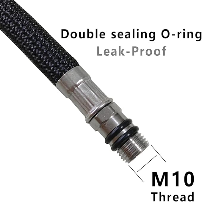 Quick Connect Faucet Water Supply Lines, 12 Inch, Widespread Bathroom Faucet Replacement Fast Lock Pipe Hoses, 2 Packs