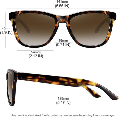 MEETSUN Polarized Sunglasses for Women Men Trendy Classic Retro Designer Style