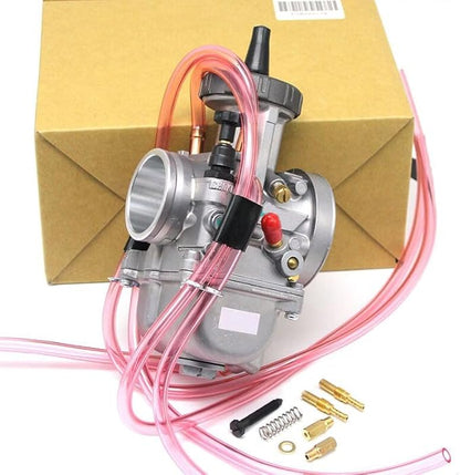 Motorcycle KEIHIN PWK Carburetor Compatible with 33 34 35 36 38 40 42mm Racing Parts Scooters Dirt Bike ATV with Power Jet Used 250cc (Color : Keihi 34mm)