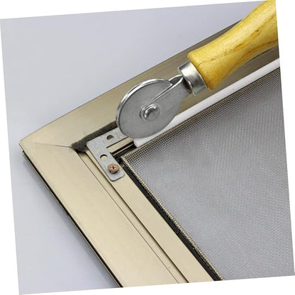 Window Screen Installation Tool Bearing Wheel Rollers Window Rollers Roller Tools Screen Door Rollers Monletch Rollers Window Tools Window Screen Roller Wooden Yellow