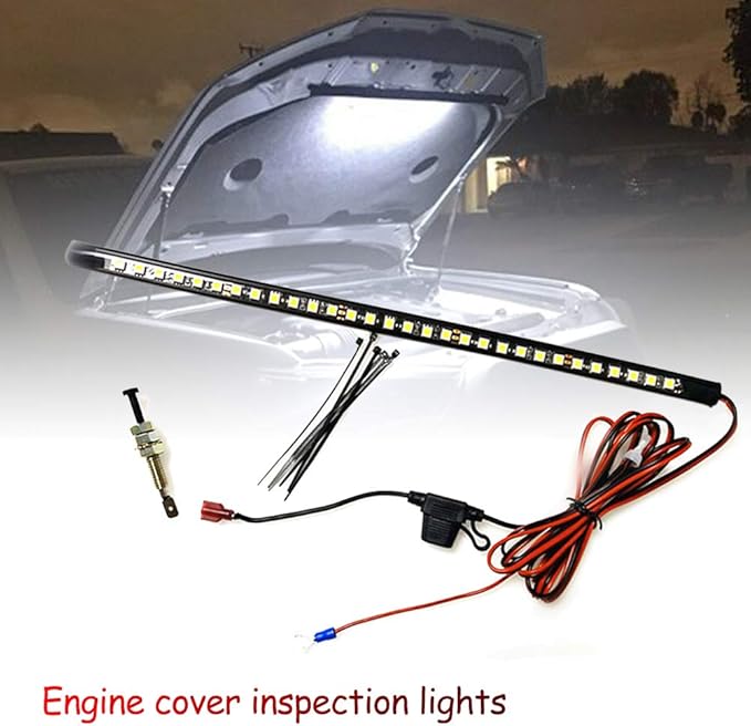 Under Hood LED Light Kit, Universal Waterproof Engine Inspection Strip Lamp with Automatic OnOff for Truck Cargo Pickup SUV RV Boat