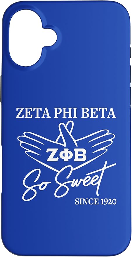 iPhone 16 Plus Zeta Phi Beta Sorority Sisterhood Case
