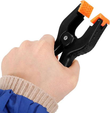 Gadpiparty 6 Pack Nylon Clamps Photo Clamps Photography Clamps Spring Clamp Black