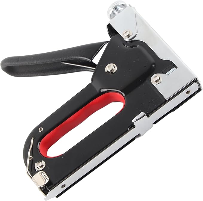 3 in 1 Robust Staple Tool | 600 Nails Capacity for Upholstery & Photo Frames | Solid Steel Construction with Jam - Prevention Design | 4-14mm U - Shaped/Round/Finished