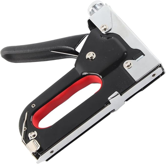 3 in 1 Robust Staple Tool | 600 Nails Capacity for Upholstery & Photo Frames | Solid Steel Construction with Jam - Prevention Design | 4-14mm U - Shaped/Round/Finished