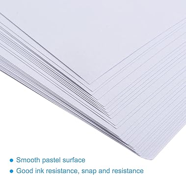MECCANIXITY 50 Sheets Colored Copy Paper 8 12 Inch Printer Paper 22lb80gsm White for Office Printing, Document Copying, Invitations, Forms, Art Projects