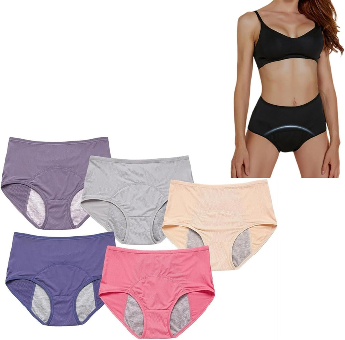 Women's Pelvic Floor Support Leakproof Underwear,Pelvic Support Underwear, Prolapse Supports Underwears over 60