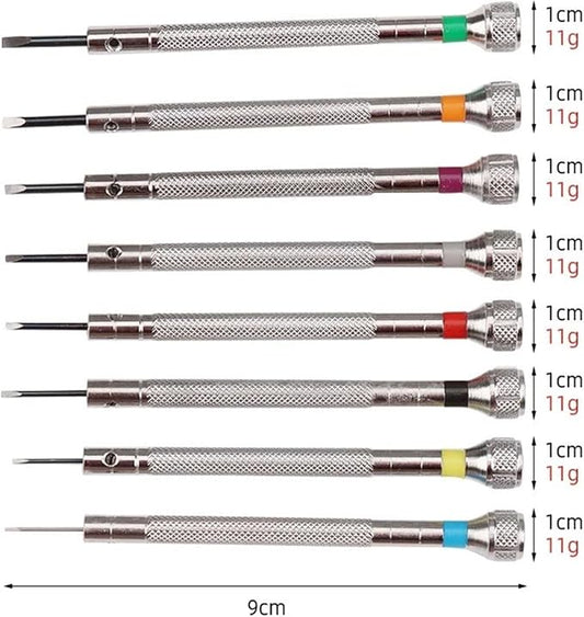 Precision Watchmakers Screwdrivers Watch Glasses Flat Blade Small Accessories Repair Screwer Tools(1.6mmFLAT)