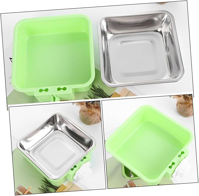HEMOTON Hanging Dog Bowl Space Saving Pet Water Feeder for Dogs Cats and Rabbits Easy to Install and Resistant Crate Water Bowl Stylish Design