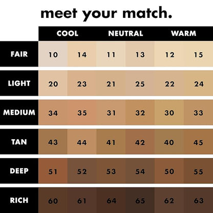 e.l.f. Soft Glam Foundation, Medium Coverage, Long-Lasting  Buildable Foundation For A Smooth, Satin Finish, Vegan  Cruelty-Free, 21 Light Neutral