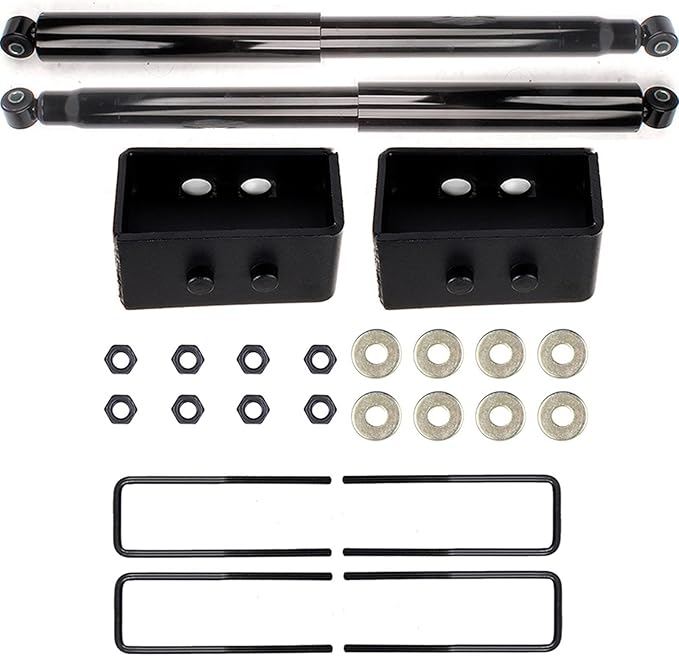 ALEGE 3 inch Rear Lift Leveling Kits for Ford F-150 2004-2012,2 pcs aircraft billet Rear Lift Spacers 2 pcs Rear Complete Struts