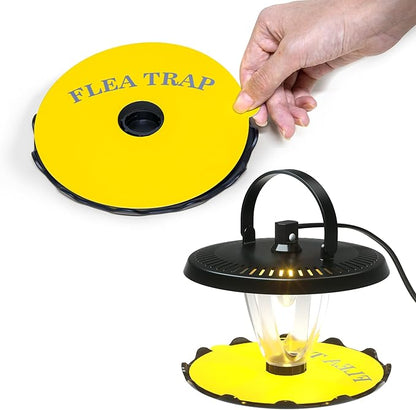 8 Pcs Flea Trap Refills Flea Sticky Pads Refills Discs for Indoor Flea Trap Catcher - 6 Inch