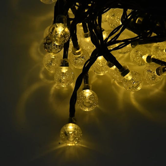 TREETDOBV 9.5m LED Outdoor String Lights, with 50 Shatterproof Bulbs, 8 Lighting Modes String Lamp,Waterproof Connectable Hanging Christmas Lights Garden Wedding Backyard Porch Balcony Party