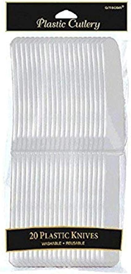 Elegant Silver Plastic Knives (Pack Of 20) - Eco-Friendly, Durable  Eye-catching, Perfect For Parties  Events