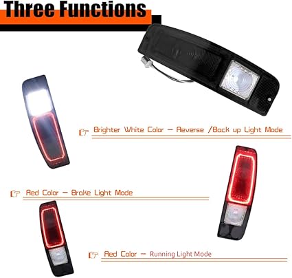 For 1967-1972 Ford Styleside F100/250/350 TRUCK,1967-1974 Ford Econoline E100/200/300,1967-1977 Ford Bronco Rear Tail light Smoked Lens