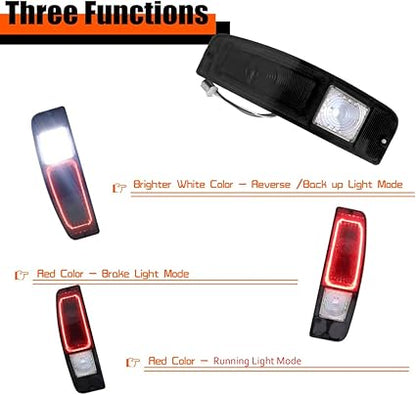 For 1967-1972 Ford Styleside F100/250/350 TRUCK,1967-1974 Ford Econoline E100/200/300,1967-1977 Ford Bronco Rear Tail light Smoked Lens