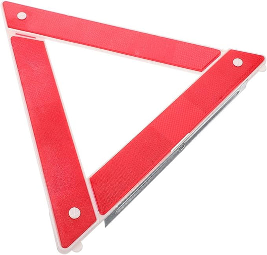 Roadside Kit 2pcs Reflective Car Stop Sign Safety Triangle Foldable Tripod Night Visibility