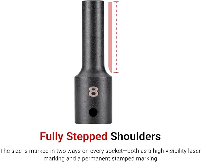 TEKTON 12 Inch Drive x 1516 Inch Deep 6-Point Impact Socket  SID23024