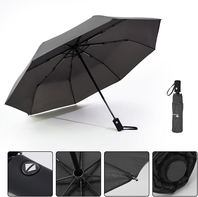 SY COMPACT Travel Umbrella Windproof Automatic Umbrellas-Factory Outlet umbrella