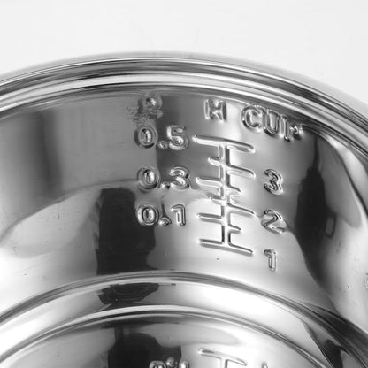 Stainless Steel Inner Pot for Rice Cookers Universal Replacement Insert for Electric Rice and Grain Cookers Cookware for Cooked Rice and Grains