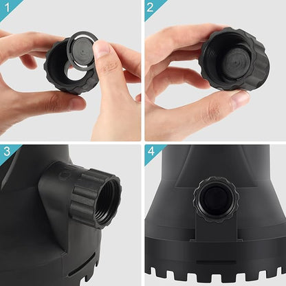 Pool Cover Pump, Automatic Swimming Pool Cover Pump & 36ft Power Cord, 2200 GPH Water Removal Pump for Pool, Tubs, Rooftops, Pond