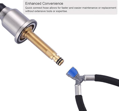 WOWOW Quick Connect Hose Hot and Cold Supply Hoses for Bathroom Faucet