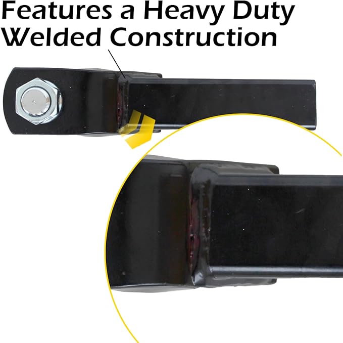 MaxxHaul 50547 Trailer Hitch Mount with 2 inch Ball and Pin - Fits 2 inch Receiver 2 inch Drop 7,500 lbs Capacity