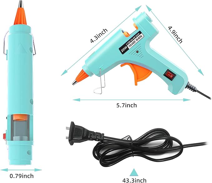 Hot Glue Gun Kit Mini: Mini Hot Glue Guns Kit with 30 Sticks Melt Glue Gun Craft for School DIY Arts Home Quick Repairs Multi-application