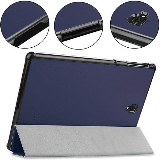 Custer Case for Samsung Galaxy Tab S4 10.5 T830 T835 T837,Ultra-Thin PU-Leather Hard Shell Cover for Samsung Galaxy Tab S4 10.5 T830 T835 T837 - Blue