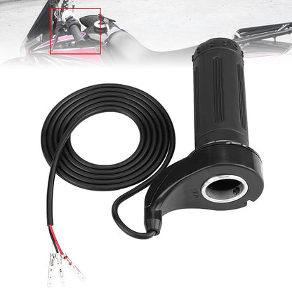 Full Twist Throttle Ebike Throttle 22.5mm  0.88in Universal Electric Scooter Throttle with 3 Wires for Electric Scooters, Bicycles, Pocket Bikes, Mini Choppers and Go Karts