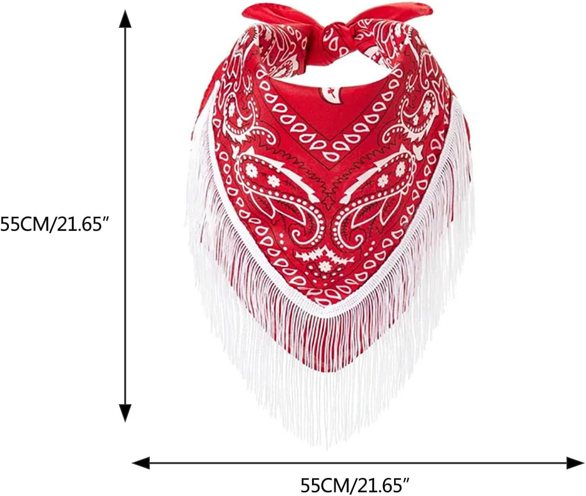 Fabric Women ' s Scarves Cowgirl Bachelorette Bandanas Great for Everyday Wear Women Scarves (White)
