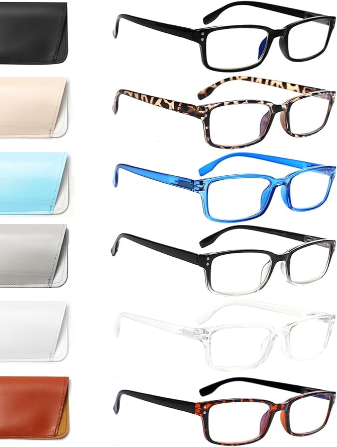 Kerecsen 1-Pack Reading Glasses Blue Light Blocking,Spring Hinge Readers for Men Women,Computer Eyeglasses