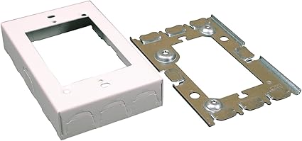 Single Gang Extension Box Color: White