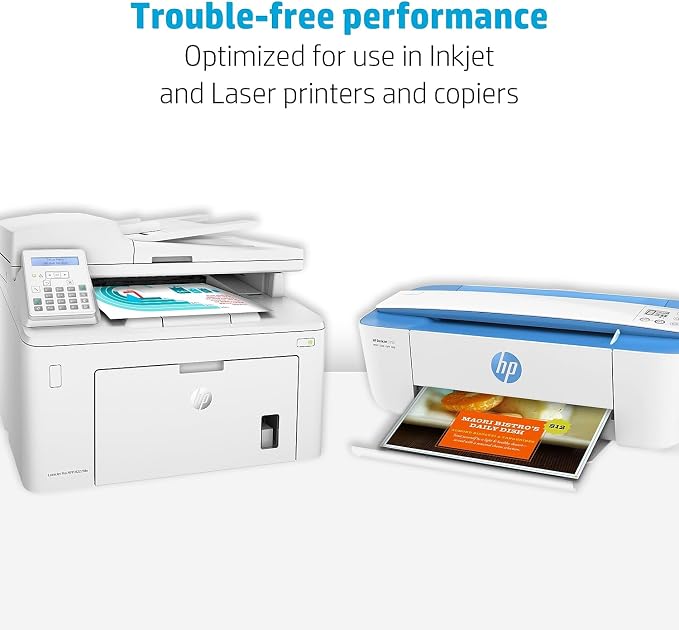 HP Paper Printer | 8.5 x 11 Paper | Premium 32 lb | 1 Ream - 500 Sheets | 100 Bright | Made in USA - FSC Certified | 113100