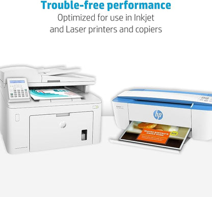 HP Paper Printer | 8.5 x 11 Paper | Premium 32 lb | 1 Ream - 500 Sheets | 100 Bright | Made in USA - FSC Certified | 113100