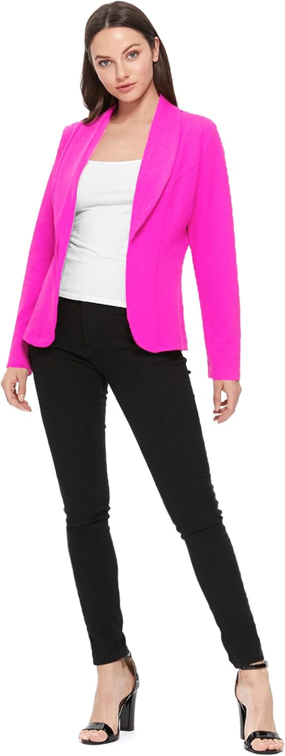 Women's Casual Long Sleeves Office Workwear Solid Blazer Jacket s-3xl