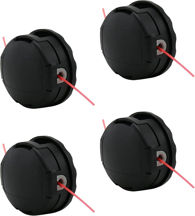 4 Pack Universal Trimmer Head for Weeders fits Speed Feed 400 SRM210 SRM230 SRM250 SRM251 PAS210 PAS211 PAS225 PAS230 PAS260 SHINDAIWA 22T C230 C242 B45  B450 ETC Weed Eater