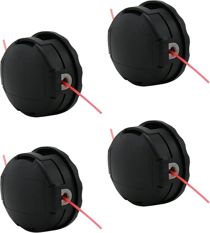 4 Pack Universal Trimmer Head for Weeders fits Speed Feed 400 SRM210 SRM230 SRM250 SRM251 PAS210 PAS211 PAS225 PAS230 PAS260 SHINDAIWA 22T C230 C242 B45  B450 ETC Weed Eater