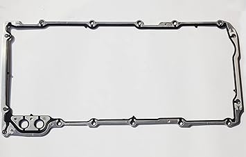 12612350 for Chevy Silverado 5.3 Oil Pan Gasket 4.8 6.0 6.2L Chevy Suburban Express Trailblazer GMC Sierra Yukon Cadillac Escalade Tahoe LS Engine Oil Pan Gasket 1999 2000 2001 2002 2003-2020 OS30693R