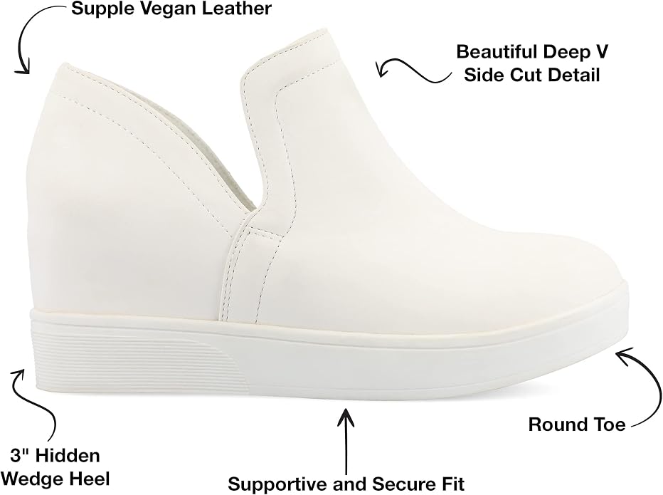 Journee Women's Cardi Sneaker Wedge.