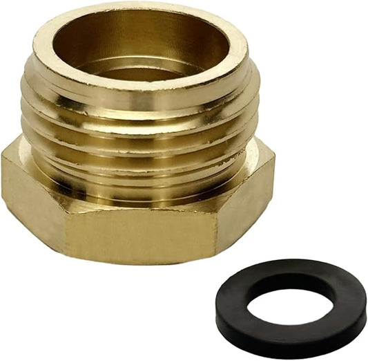 Shower Hose Adapter, Garden Hose Adapter, Shower Head Hose Adapter, Brass Garden Hose Fitting G12 Female to GHT 34 Male Adapter