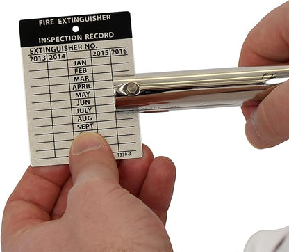 SmartSign Single Hole Heavy Duty Hand Held Hole Punch - 18 inch (3 mm) Hole Punch, 2 inch reach, for Id card, PVC Card, Badge, foil, 5" Tall, Silver