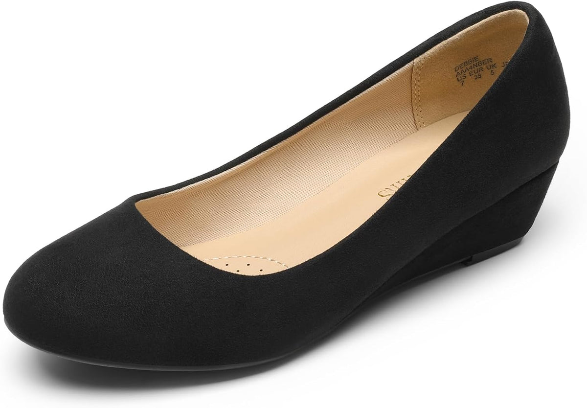 Women's Debbie Mid Wedge Heel Pump Shoes